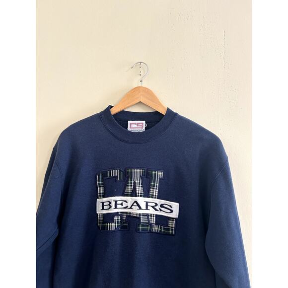 Vintage 90s UC Berkeley Cal Berkeley Bears Applique Crewneck Sweatshirt Medium - Picture 5 of 6